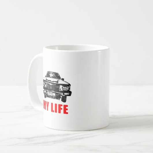 Mug Mad Life Concept Drôle Graphisme (Devant gauche)