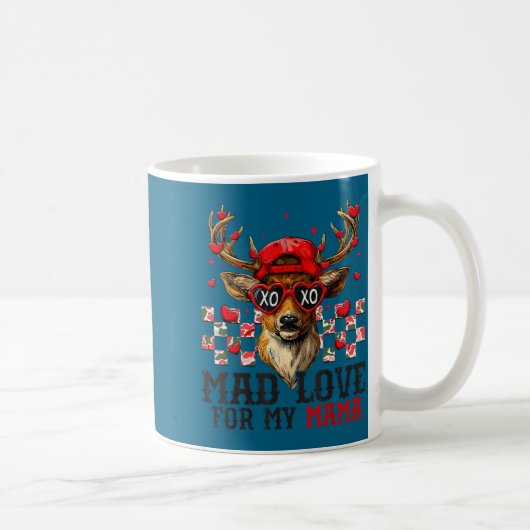 Mug Mad Retro Love For My Mama Deer Hunting Happy Vale (Droite)