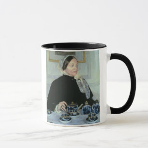 Mug Madame au Tableau de thé, 1885 (huile sur la