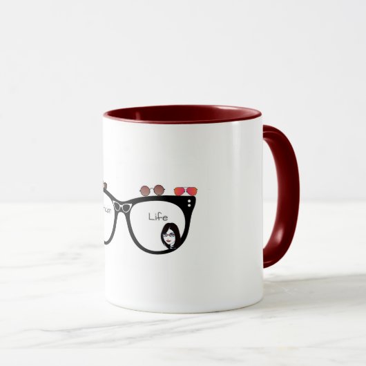 Mug Madame d'opticien (Devant droit)