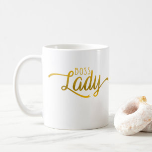 Mug Madame drôle Appreciation Gift de patron d'or de