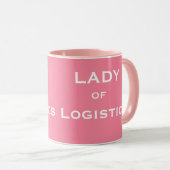 Mug Madame du nom femelle drôle de fonction de (Devant droit)