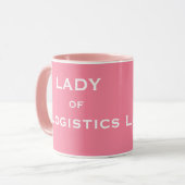Mug Madame du nom femelle drôle de fonction de (Devant gauche)