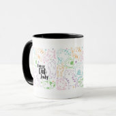 Mug Madame folle Colorful Cartoon Pattern Gift de chat (Devant gauche)