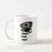 Mug Madame folle de carlin (Gauche)
