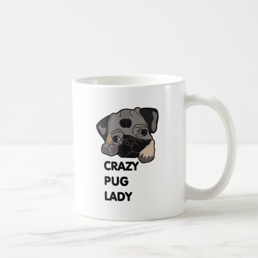 Mug Madame folle de carlin (Droite)