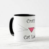 Mug Madame folle de chat (Devant gauche)