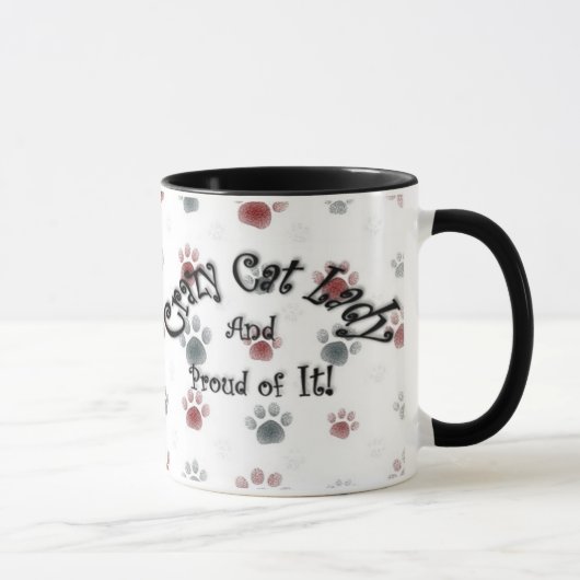 Mug Madame folle de chat (Droite)