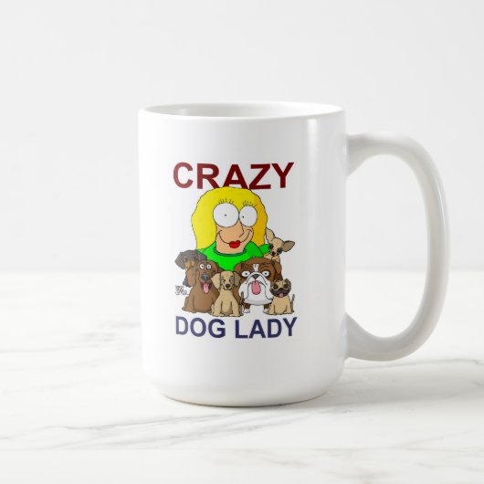 Mug Madame folle de chien (Droite)