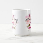 Mug Madame folle de chien de saucisse (Centre)