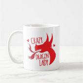 Mug Madame folle de dragon (Gauche)