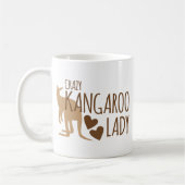 Mug Madame folle de kangourou (Gauche)