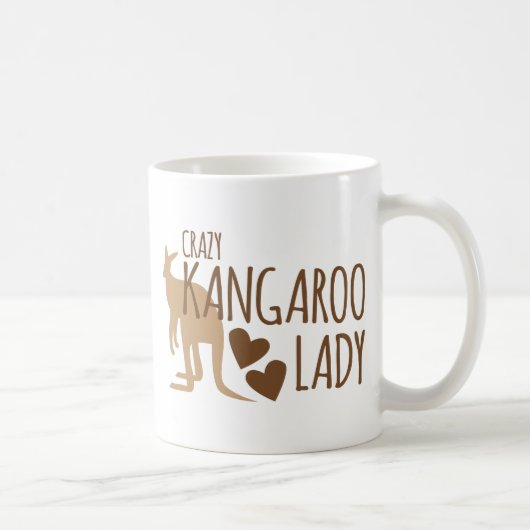 Mug Madame folle de kangourou (Droite)