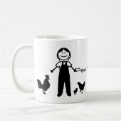 Mug Madame folle de poulet (Gauche)