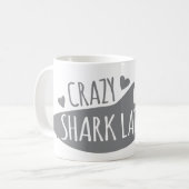 Mug Madame folle de requin (Devant gauche)