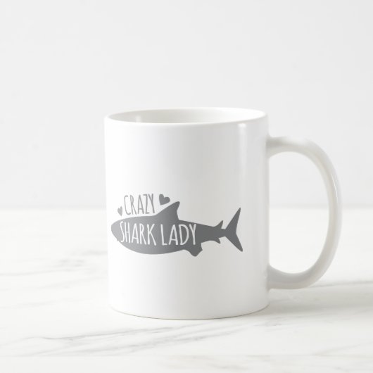 Mug Madame folle de requin (Droite)