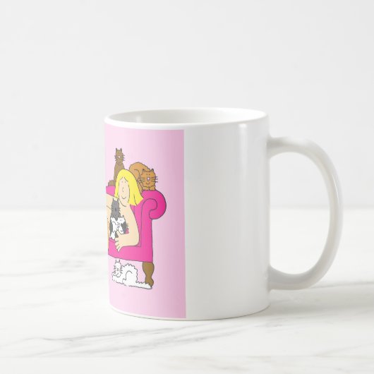 Mug Madame folle humeur de chat (Droite)