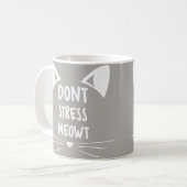 Mug Madame Gift de Kitty de blanc gris - ne soumettez (Devant gauche)