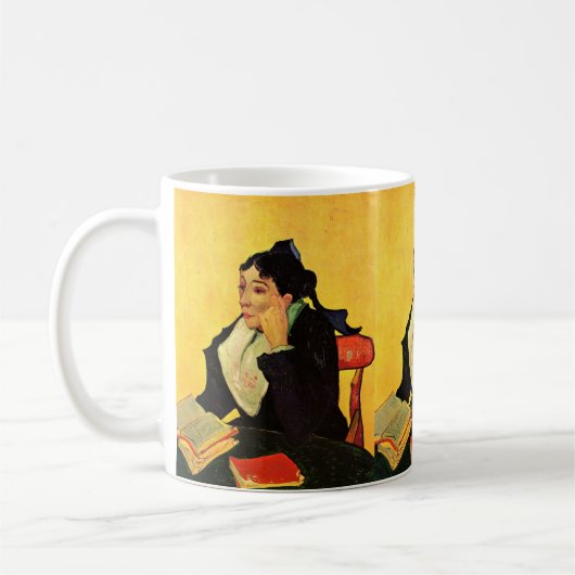 Mug Madame Ginoux avec des livres de Vincent van Gogh (Gauche)