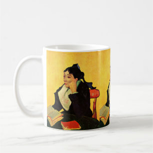 Mug Madame Ginoux avec des livres par Vincent van Gogh