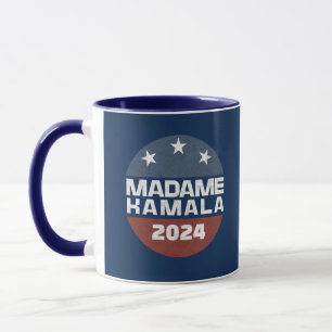 Mug Madame Kamala Harris 2024 pour le président Patrio