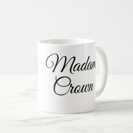 Mug Madame la Couronne (Devant droit)