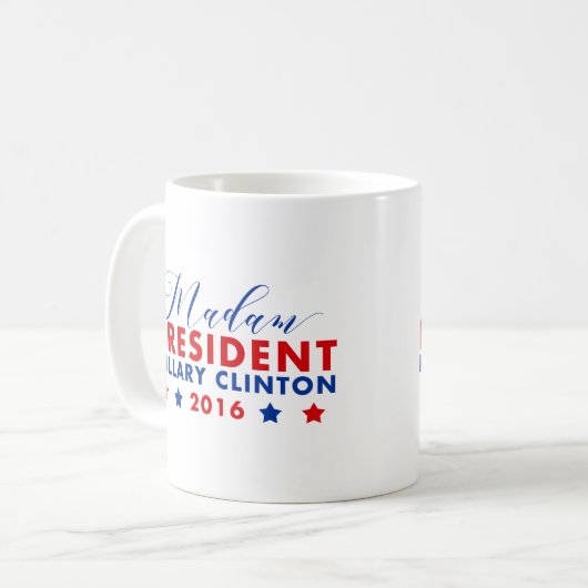 Mug Madame la Présidente Hillary Clinton (Devant gauche)