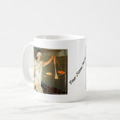 Mug Madame majestueuse Justice dans la conception en (Devant gauche)