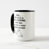 Mug Madame normale d'oiseau (Devant gauche)