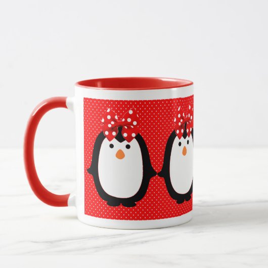 Mug Madame Penguins de Singin avec le quartet de (Gauche)
