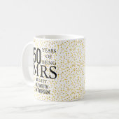 Mug Madame Right Fun Golden 50th Anniversary (Devant gauche)