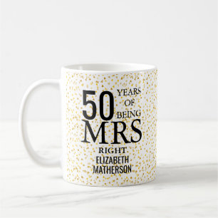 Mug Madame Right Fun Golden 50th Anniversary
