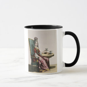 Mug Madame Taking Coffee, plat de mode, c.1695