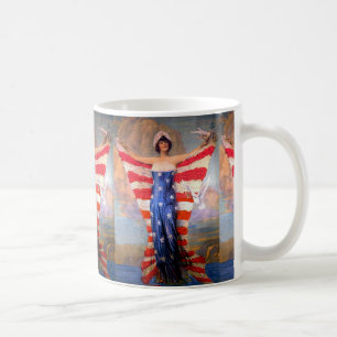 Mug Madame vintage de drapeau américain patriotique d