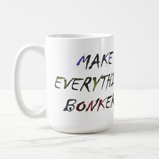 Mug Made for Carol rose script drôle style (Gauche)