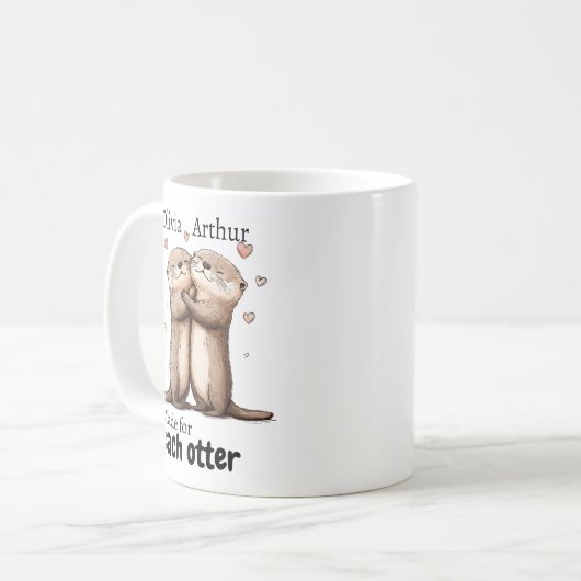 Mug Made For Each Otter Funny Valentines Gift (Devant gauche)