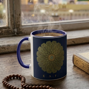 Mug Madinah Rosette Art Islamique Personnalisé