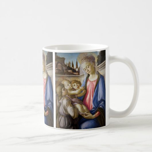 Mug Madone et Enfant et deux anges par Botticelli (Droite)