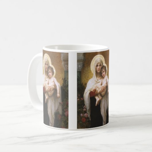 Mug Madonna des Roses par Bouguereau (Devant gauche)