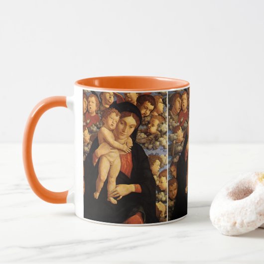 Mug Madonna des Tcherubim par Andrea Mantegna (Avec donut)