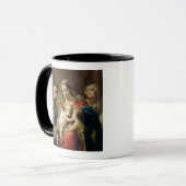 Mug Madonna et enfant avec des saints John, Anna et (Devant gauche)