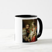 Mug Madonna et enfant avec des saints John, Anna et (Devant droit)