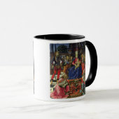 Mug Madonna et enfant avec des solides solubles. (Devant droit)