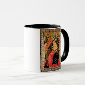 Mug Madonna et enfant couronnés avec deux personnes (Devant droit)