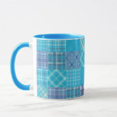 Mug Madras Bleu Clair Plaid (Gauche)