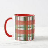 Mug Madras Plaid Noël (Gauche)