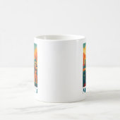 Mug Madrid Espagne Coloré Voyage Rétro (Centre)