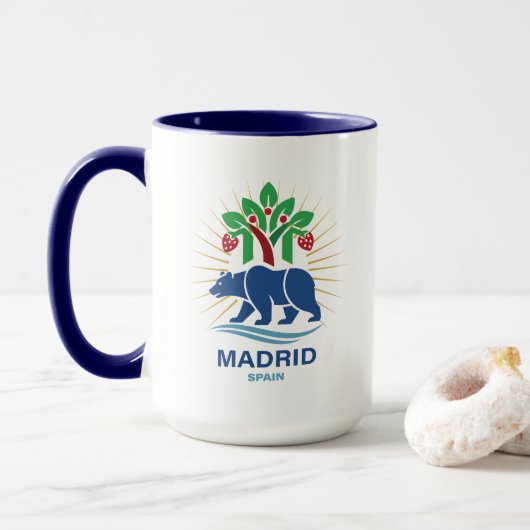 Mug Madrid Espagne Europe (Avec donut)