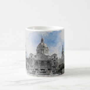 Mug Madrid Espagne - Souvenir de vacances avec ville P