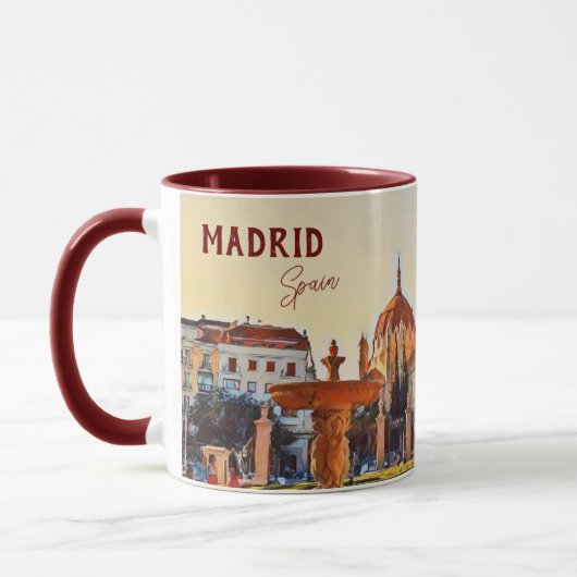 Mug Madrid Espagne Tourisme souvenir (Gauche)